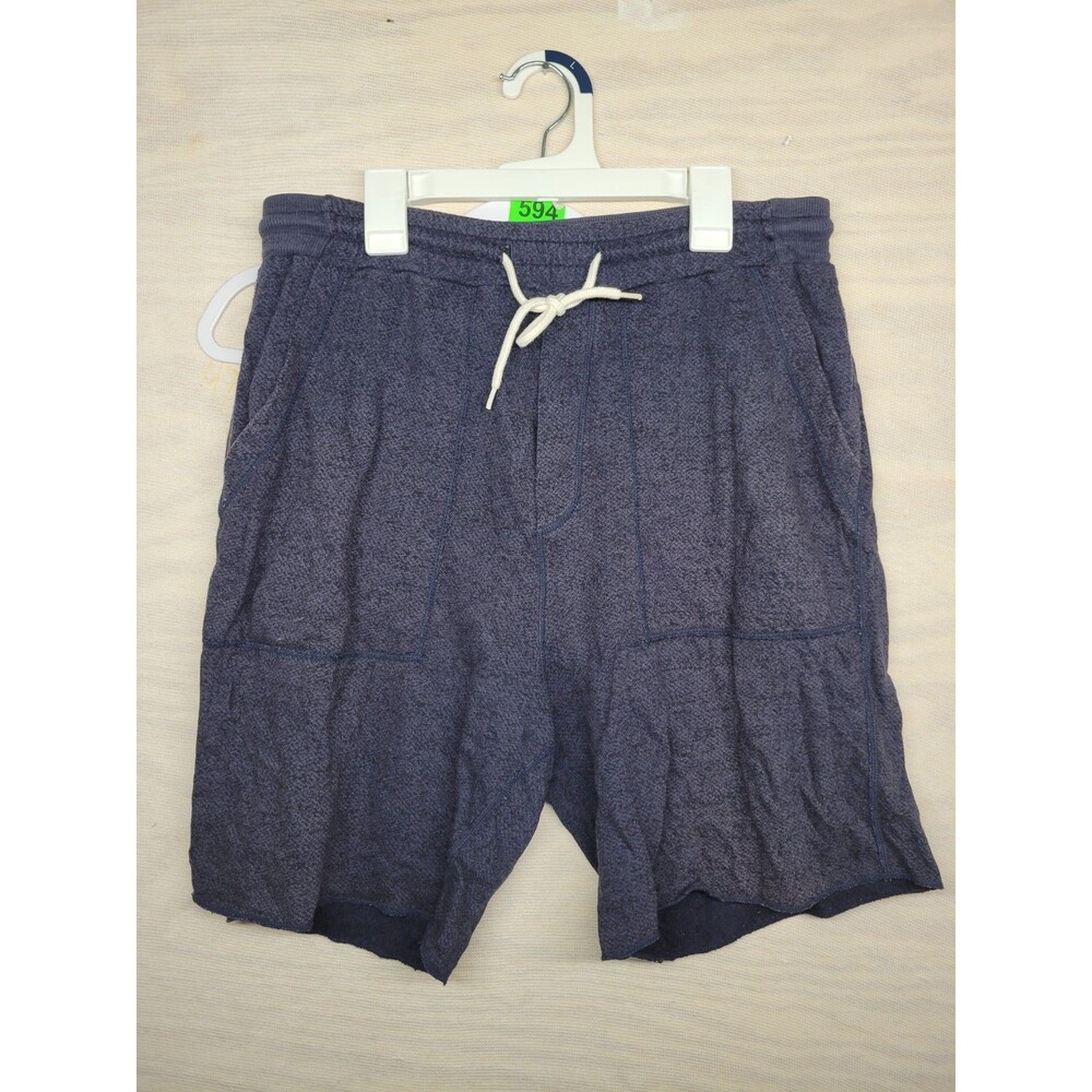 Marine Layer Men's SZ M Sweat Shorts Tropical Pocket Supima Cotton Drawstring